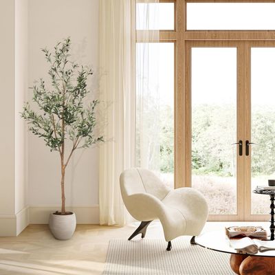 LYERSE 6ft Artificial Olive Tree Plant