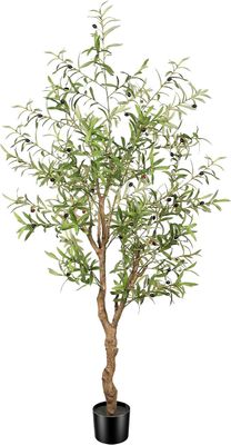 FEELEAD 6FT Faux Olive Tree