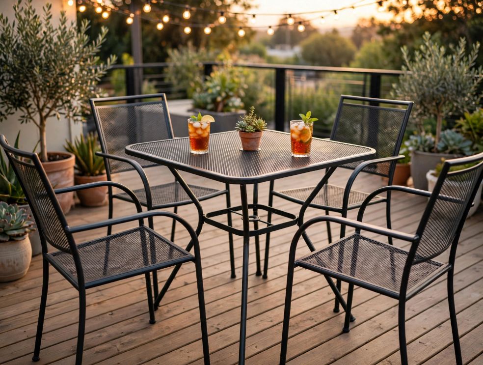5-Piece Pub Height Outdoor Table Set