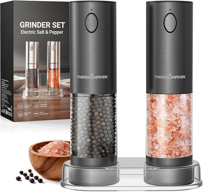 ThermoMaven Electric Salt and Pepper Grinder Set