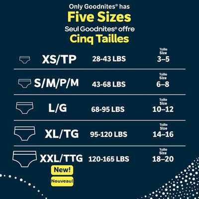 GoodNites Girls' Bedwetting Night Time Underwear, Large, 34 Ct, Giga Pack
