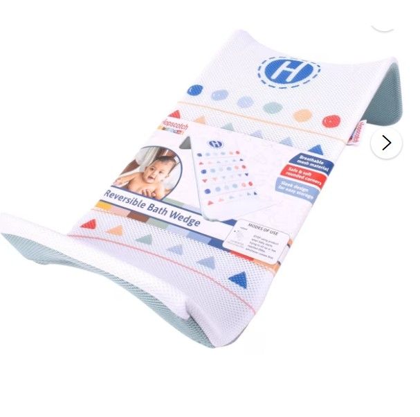 Hopscotch Lane Reversible Bath Wedge - White &amp; Green