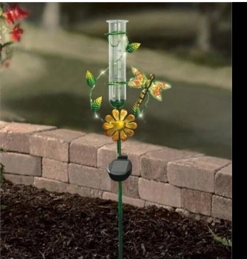 Hometrends Solar Rain Dragonfly