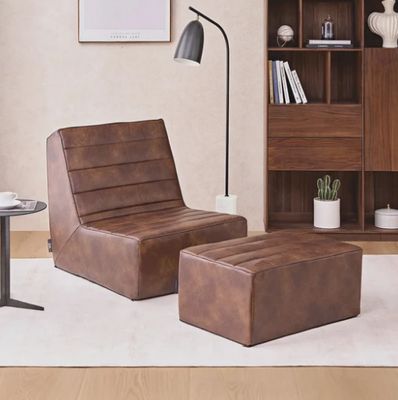 Lounge &amp; Co. Lima Foam Lounge Chair with Ottoman