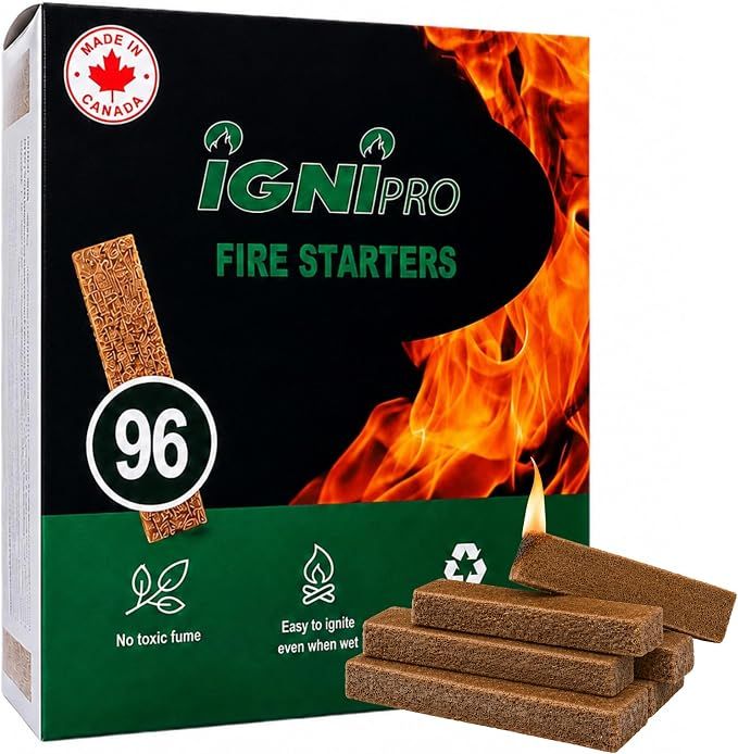 Ignipro Fire Starters for Campfires, 96ct