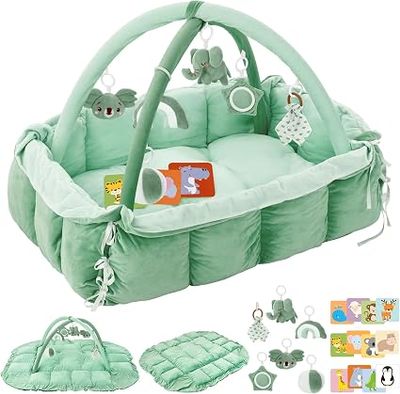 Foryoomi 5-in-1 Plush Baby Play Gym