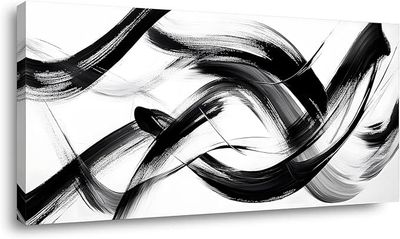 ZOMNAI Abstract Ink Painting Wall Art