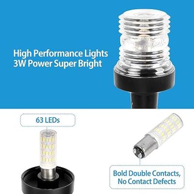 Obcursco Boat Stern Lights, 27"-48”
