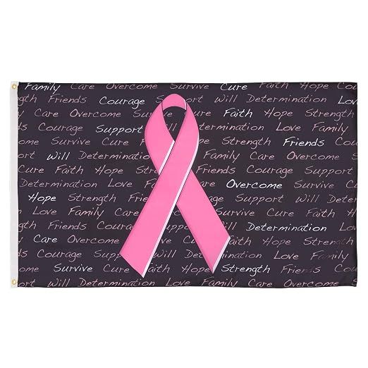 AZ FLAG - Breast Cancer Inscriptions Flag 60 x 90 cm