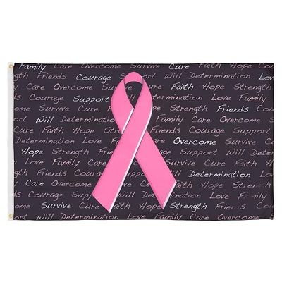 AZ FLAG - Breast Cancer Inscriptions Flag 60 x 90 cm