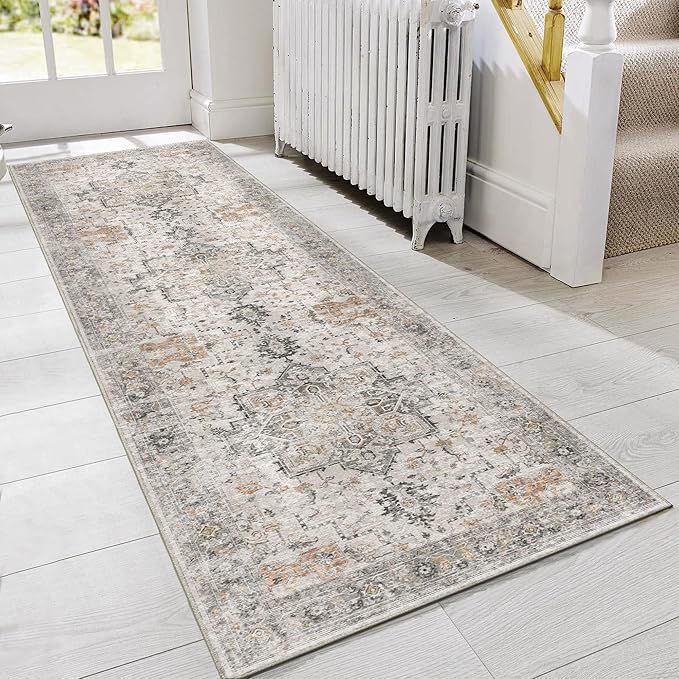 GENIMO 2x10 Washable Hallway Runner Rug, Taupe