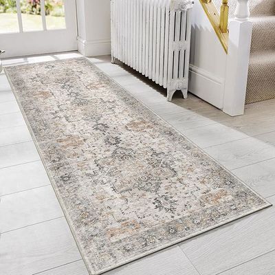 GENIMO 2x10 Washable Hallway Runner Rug, Taupe