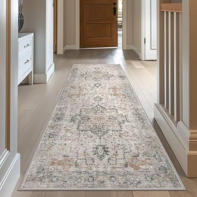 GENIMO 2x10 Washable Hallway Runner Rug, Taupe
