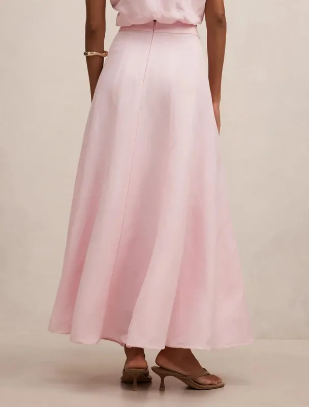 Ever New Georgina Petite Godet Skirt Pink