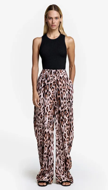 Smythe - Bow Leg Pant Leopard, Size 2