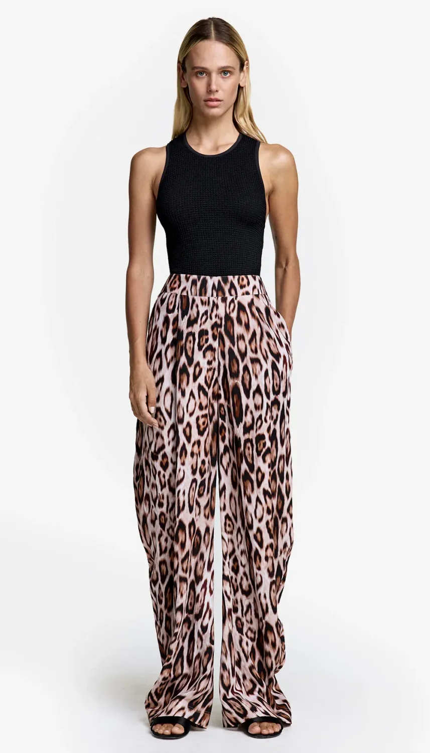Smythe - Bow Leg Pant Leopard, Size 00