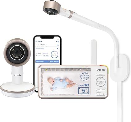 VTech V-Care 1080p Over-The Crib Mount Smart Baby Monitor