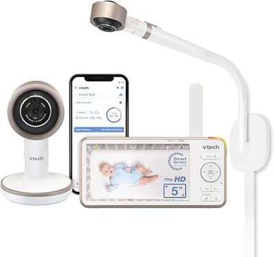 VTech V-Care 1080p Over-The Crib Mount Smart Baby Monitor