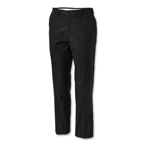 Vestis® Men's Flat-Front Industrial Work Pants |Black Size 42/36