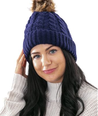 Just Cozy Blue Cozy Lined Hat