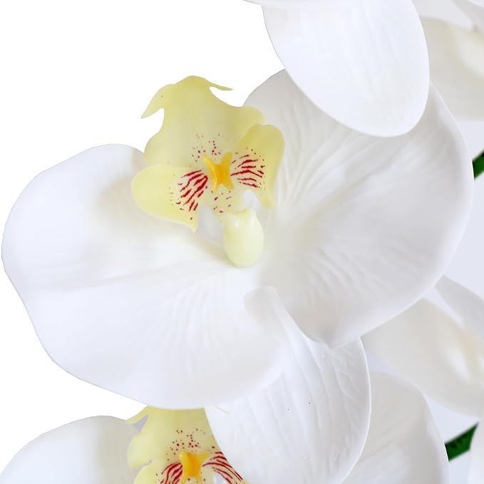 38 Inch Artificial Phalaenopsis Flowers Branches Real Touch (Not Silk) Orchids Flowers