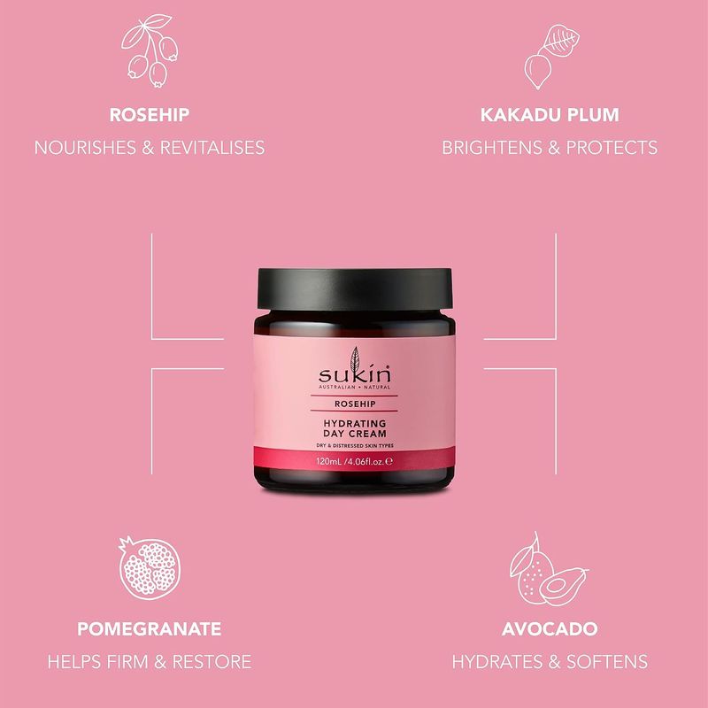 Sukin Naturals - Hydrating Day Cream - Rosehip Range 120ml