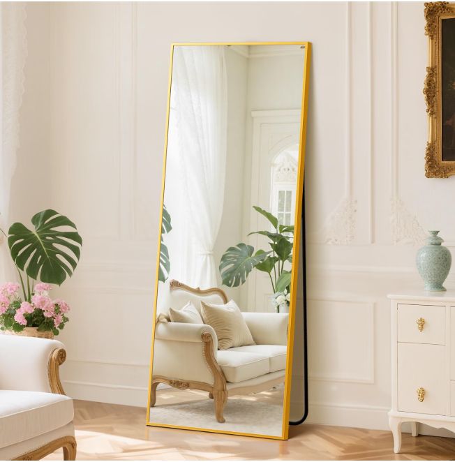EDX Gold 64"x21" Rectangular Full Length Mirror