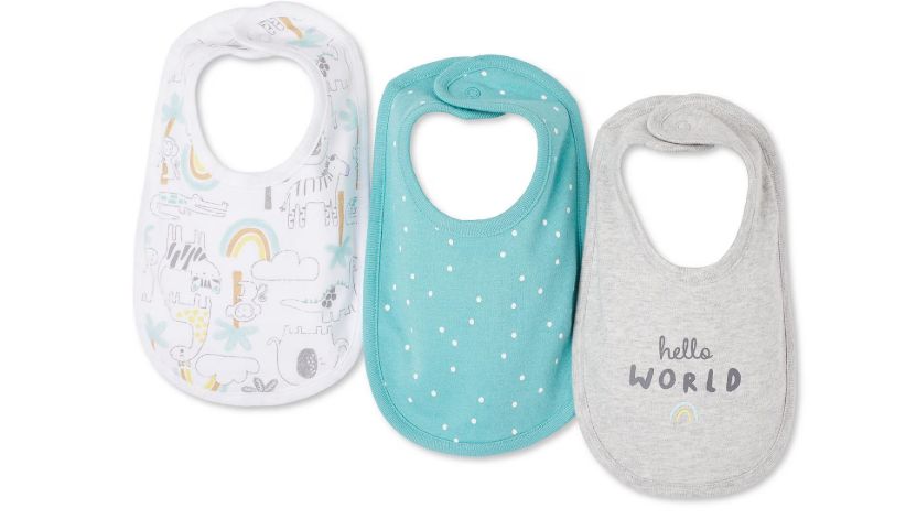 George Infants' Gender Inclusive Bib 3-Pack