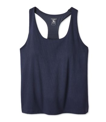 Athletic Works Women's Rib Racerback Tank Top Navy Blue Medium