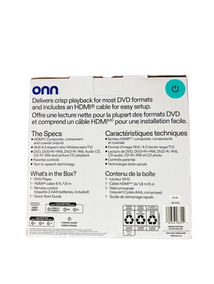 Onn HDMI DVD Player