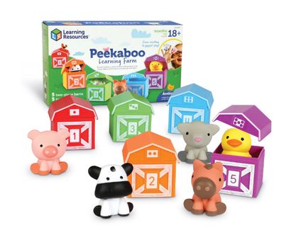 Learning Resources Peekaboo Learning Farm, Sorting Toy, Ages 18 Months and Up