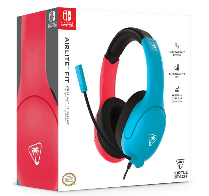 Turtle Beach Airlite™ Fit Wired Gaming Headset Officially Licensed for Nintendo Switch™