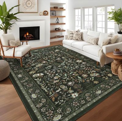 Garvee 8'x10' Botanical Vintage Floral Area Rug