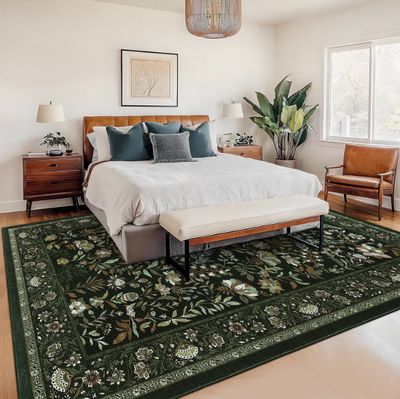 Garvee 8'x10' Botanical Vintage Floral Area Rug