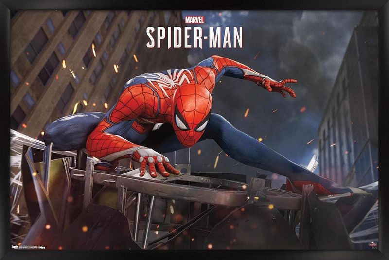*Imperfect* Marvel Comics Spider-Man Action Wall Poster