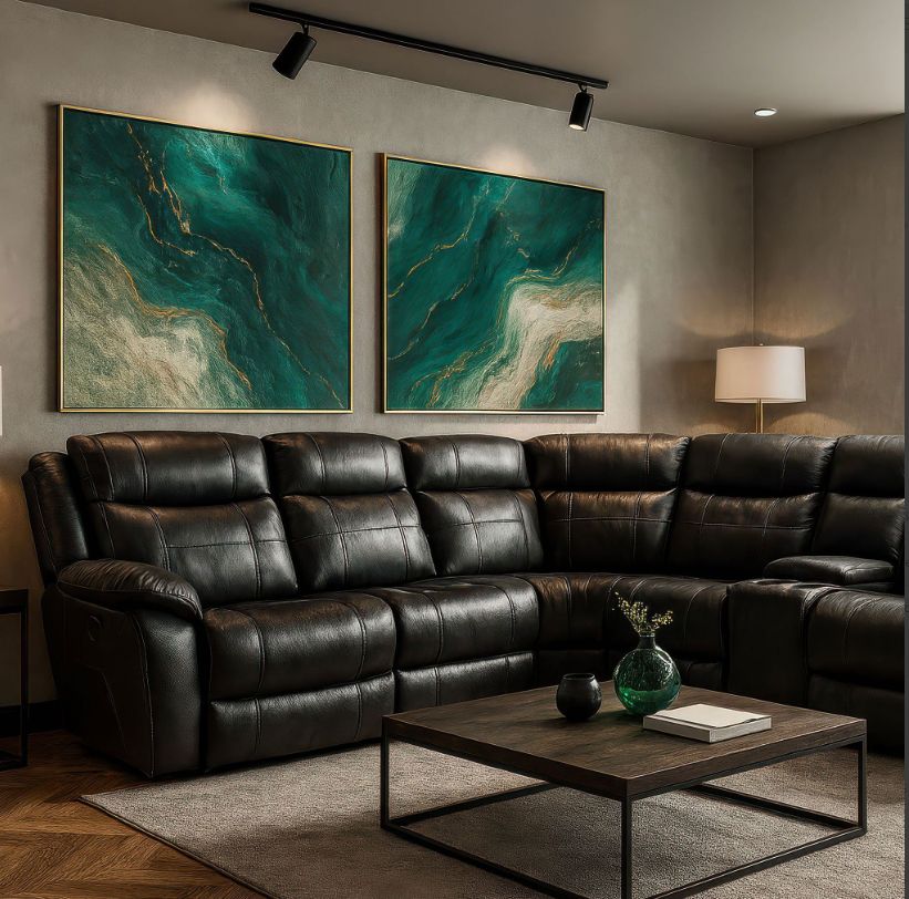 Caleb Manual Reclining Sectional Sofa
