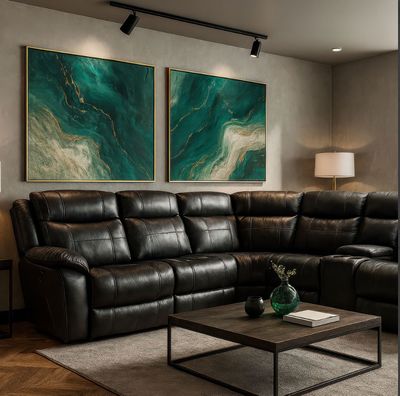 Caleb Manual Reclining Sectional Sofa