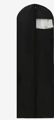Black Garment Bag 60 x 180cm with 2 handles