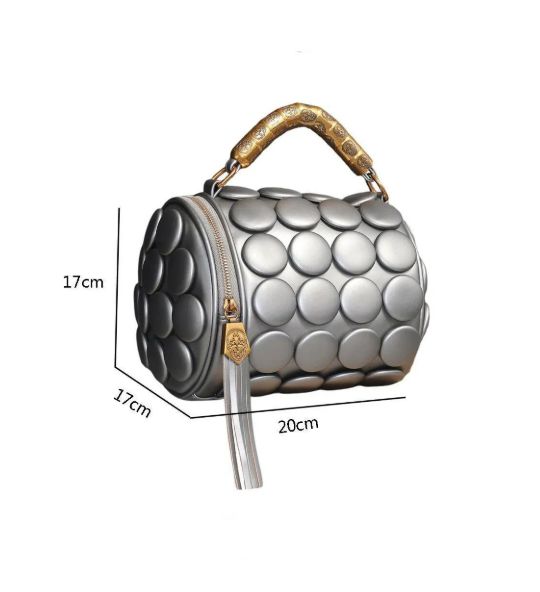 Vintage Button Shoulder Crossbody Small Bag