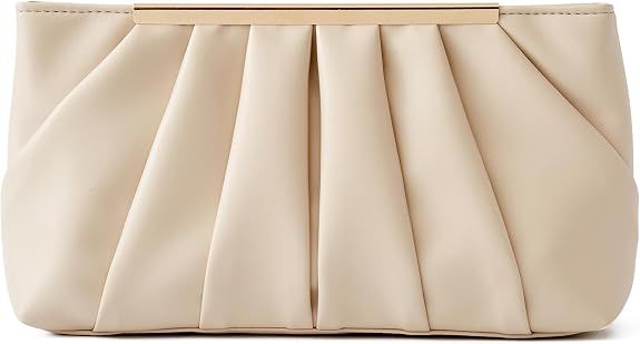 Clutch Purse Dressy Pleated Formal Evening Bag