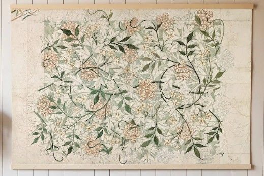 Botanical Textile Art, Hanging Wall Art