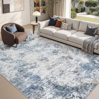 DMOYEST 9x12 Washable Abstract Area Rug