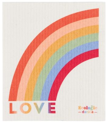 Danica Ecologie Swedish Dishcloth, Love Is Love 6PK