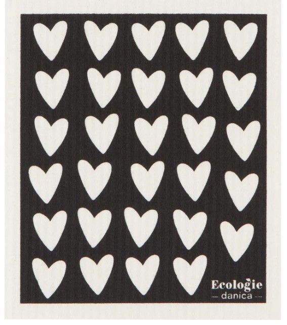 Danica Ecologie Swedish Dishcloth, Hearts 6PK