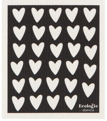 Danica Ecologie Swedish Dishcloth, Hearts 6PK