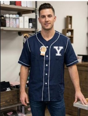 Yale Baseball Shirt Navy Blue