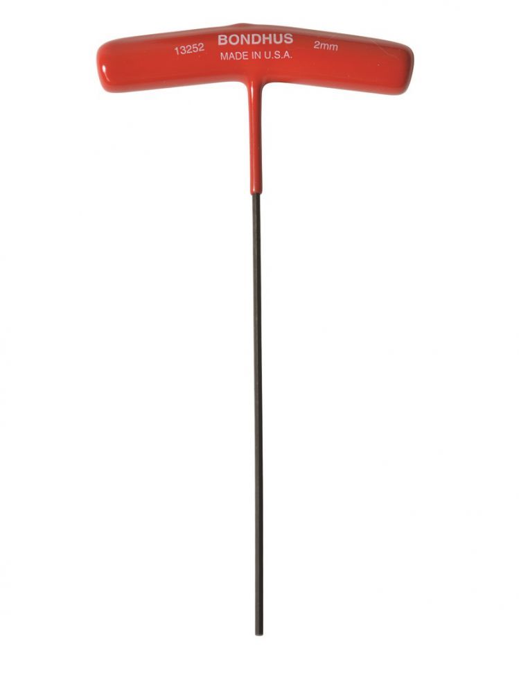 BONDHUS HTX2 T-Handle Hex Driver 2mm