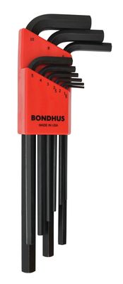 BONDHUS Hex Key 9pcs Metric Set 1.5mm-10mm
