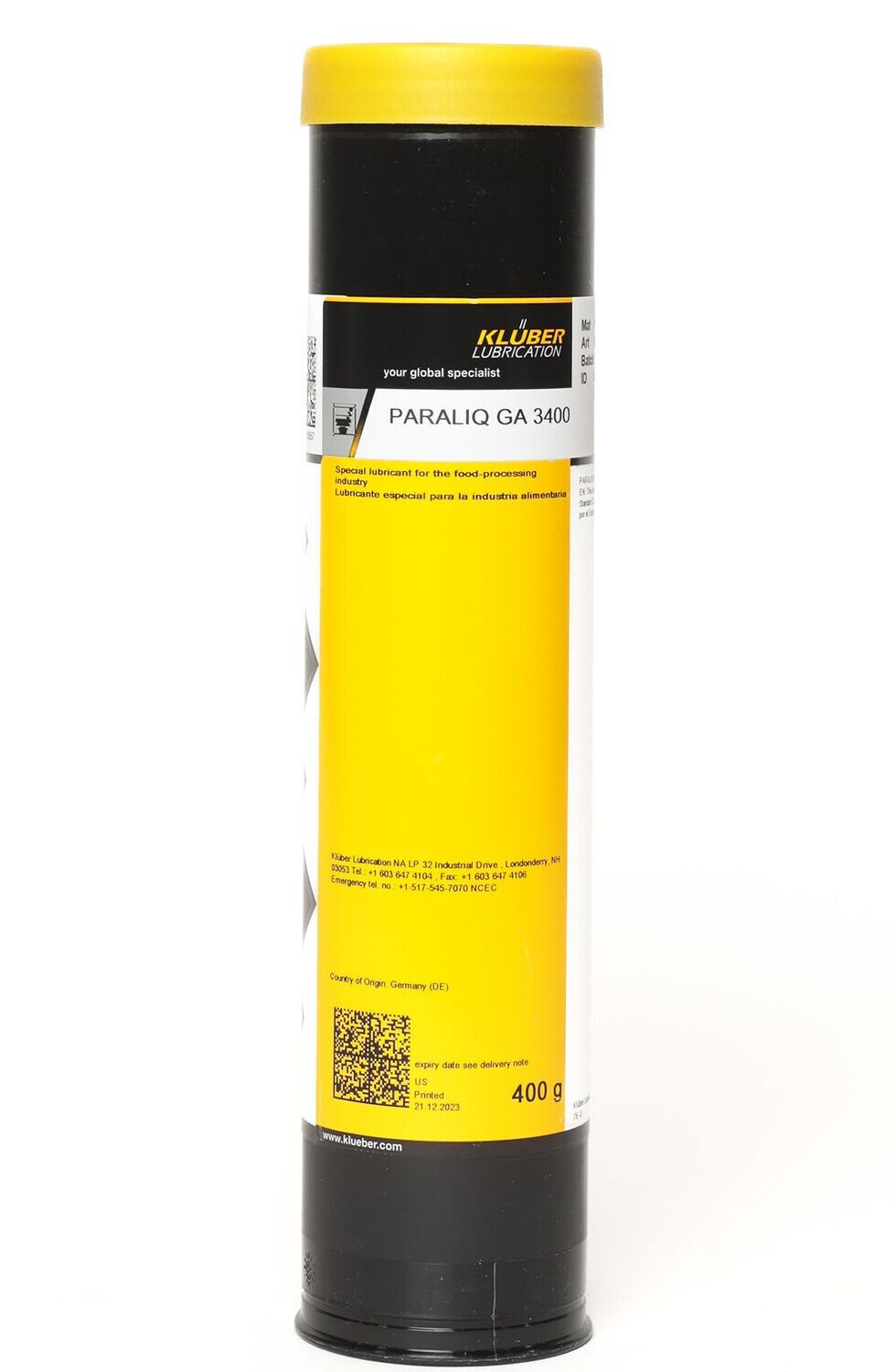 Kluber PARALIQ GA 3400 Fluid Gear Grease for the Food Processing and