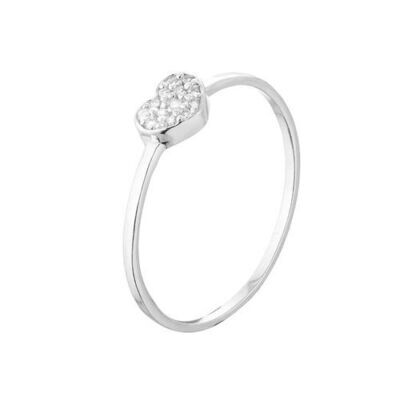 Heart Ring With Zirconia